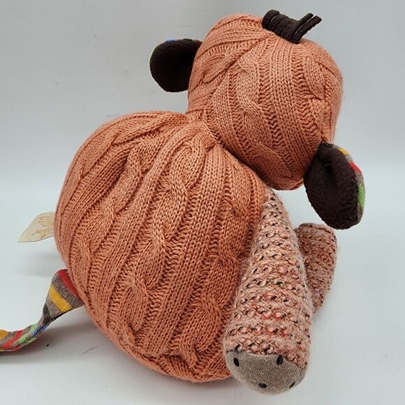 Nat & Jules Murray the Monkey Plush 9" Hand Me Down Stuffed Animal Knitzies 2013 - Picture 9 of 11
